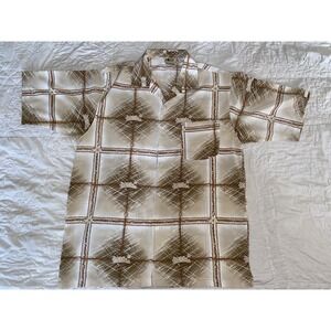 South Pole Men's Button Up Shirt Brand Hits All Over Men's Large Y2K